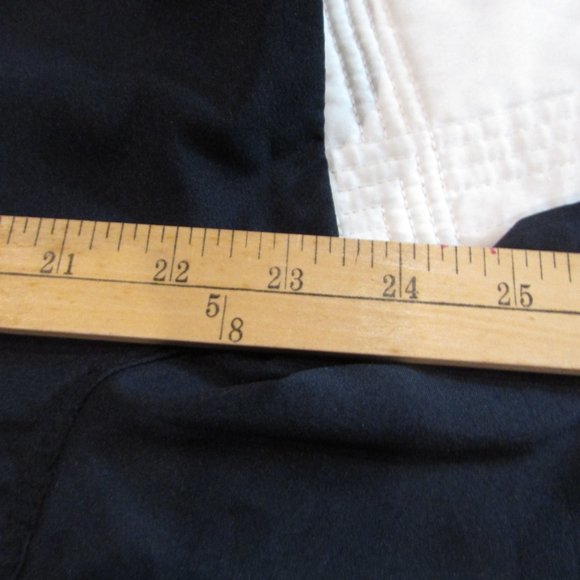 Navy Blue Asian Shirt. Frog Closures. Mandarin Collar - Picture 6 of 8